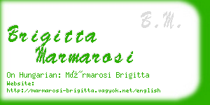 brigitta marmarosi business card